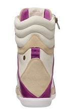 Reebok Women's AK Alicia Keys Mid Fashion Wedge Sneaker in Paperwhite Canvas Pink