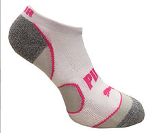 Puma Ladies' No-Show Sock 6-pair White/Pink/Blue Shoe Size 5-9.5