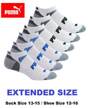 Puma Men's Extended Size Low Cut, No Show Socks 6-Pair 10-13
puma