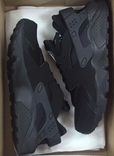 NIKE AIR HUARACHE RUN TRIPLE BLACK 318429-003 Mens 8-12
nike