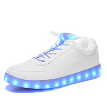 HOFISH Unisex LED High Top Light Up Shoes for Mens Womens Girls Boys Flashing Sneakers with 11 Lighting Patterns With Free LED shoeslace