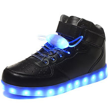 HOFISH Unisex LED High Top Light Up Shoes for Mens Womens Girls Boys Flashing Sneakers with 11 Lighting Patterns With Free LED shoeslace